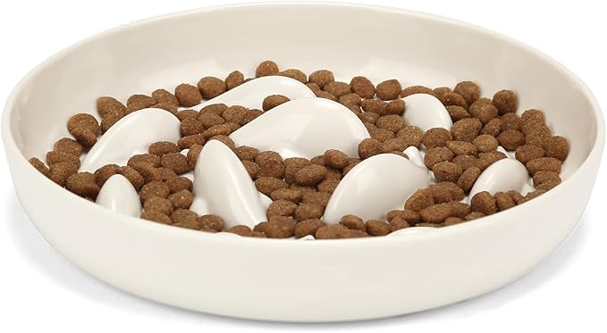 Gamelle anti glouton chat couleur beige