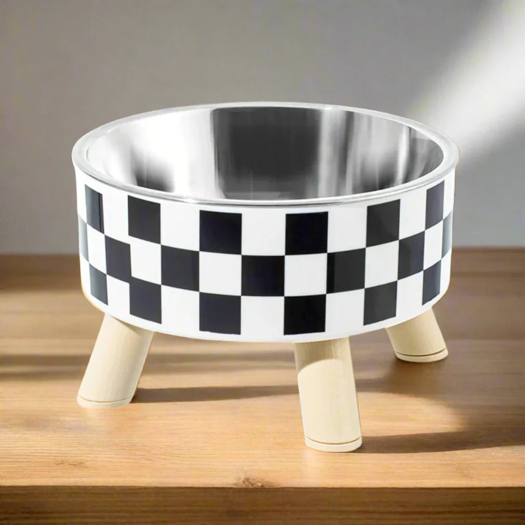 Gamelle chat damier
