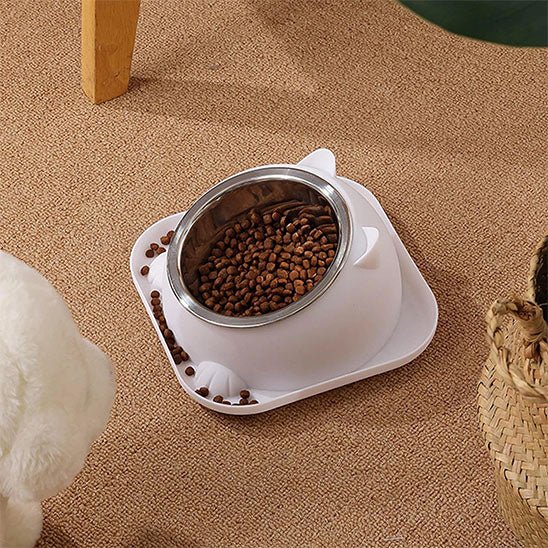 Gamelle chat gamelle couleur blanc croquettes