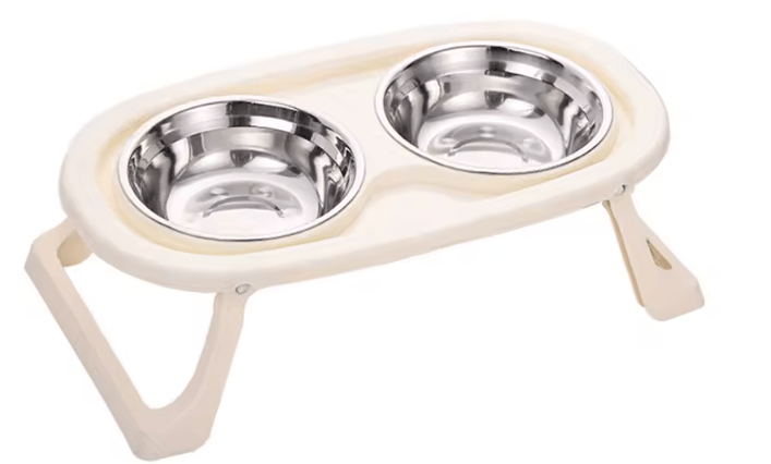 Gamelles chat couleur beige