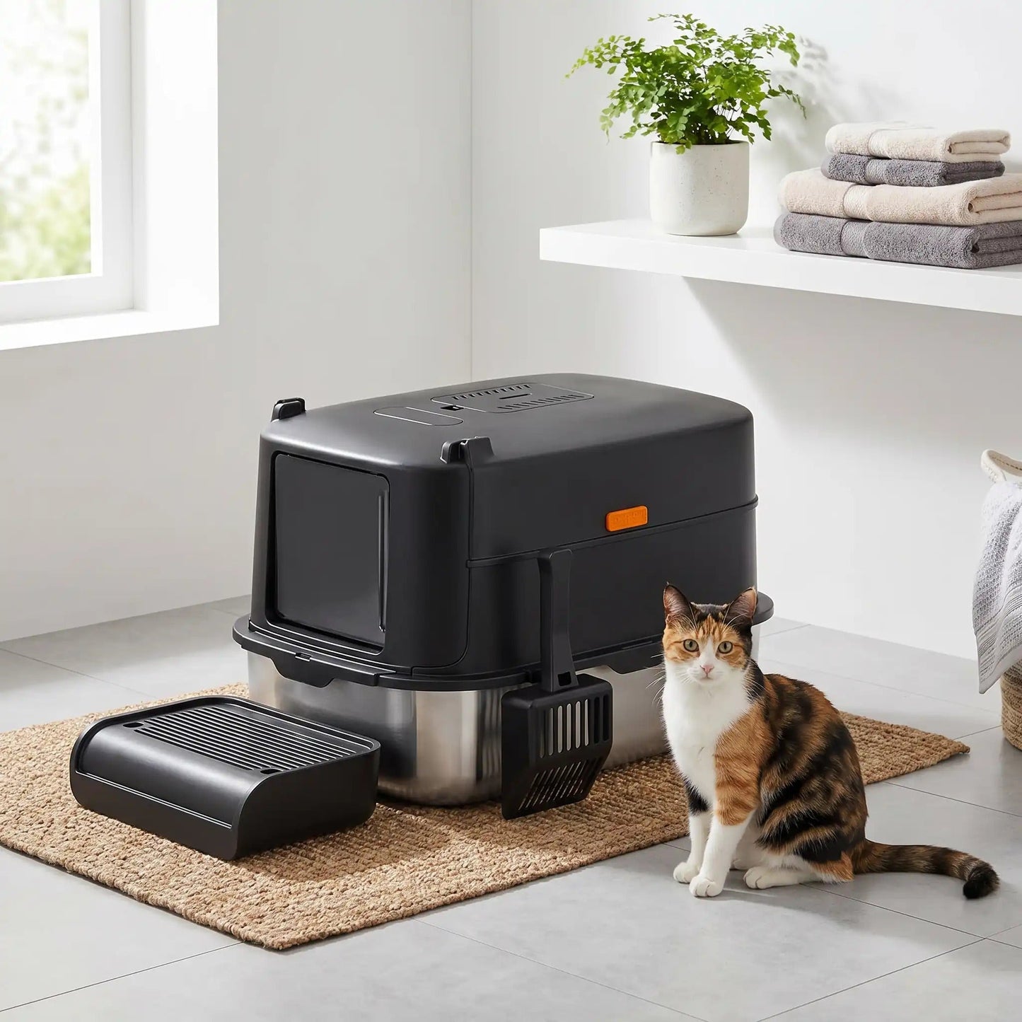 Maison de toilette chat XXL fini le désordre