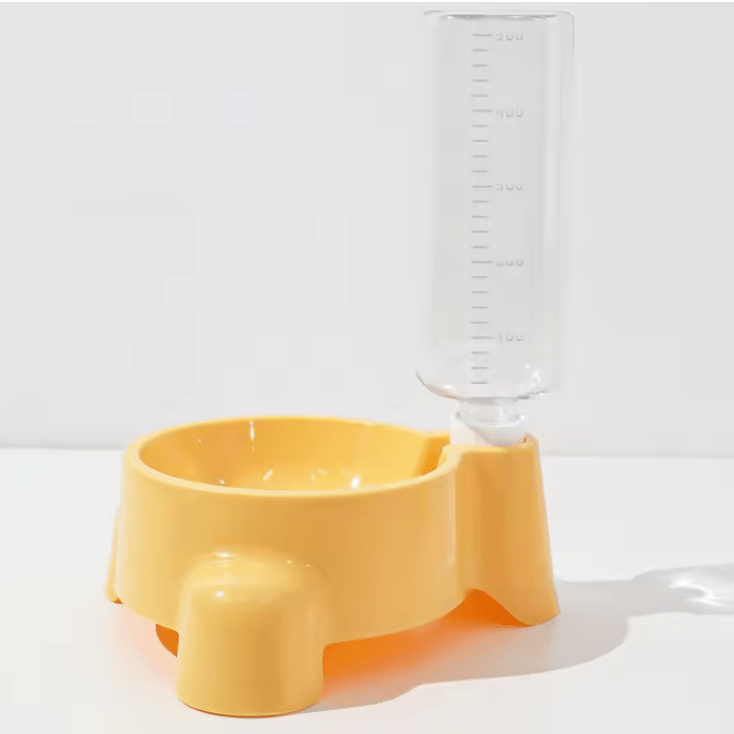Distributeur eau chat couleur jaune
