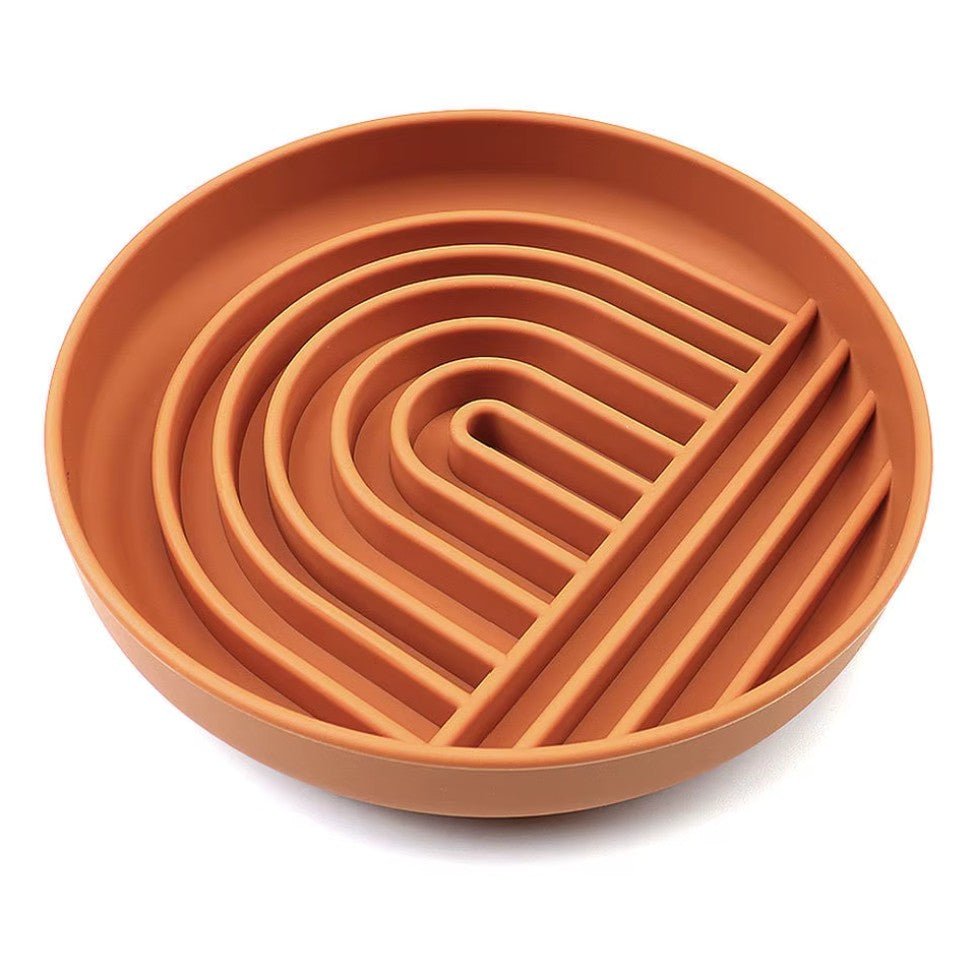 Gamelle anti-glouton chat gamelle couleur orange