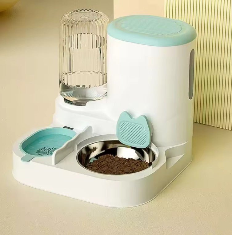 Gamelle chat automatique couleur turquoise