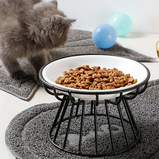 Gamelle chat chaton gamelle support noir