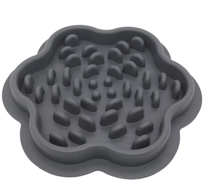 Gamelles anti glouton chat couleur gris