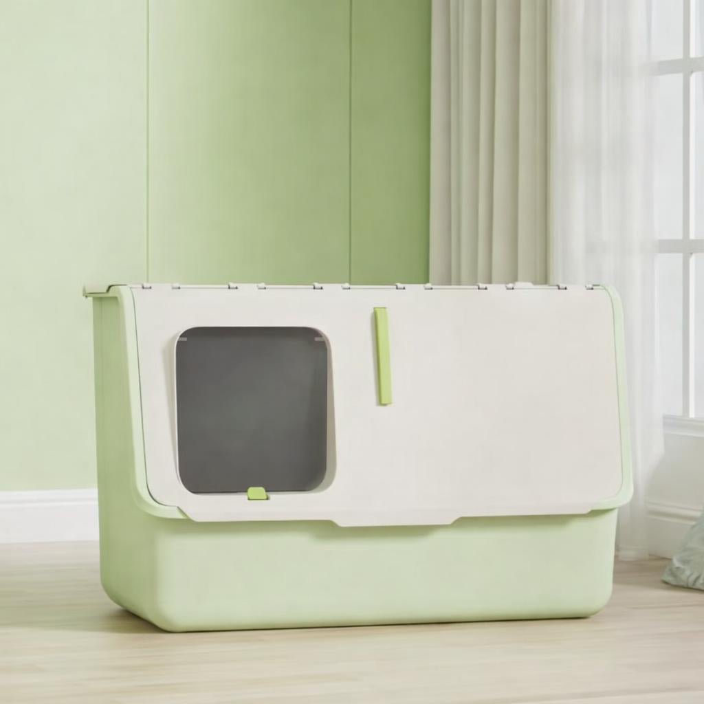 Maison de toilette xxl pour chat couleur vert