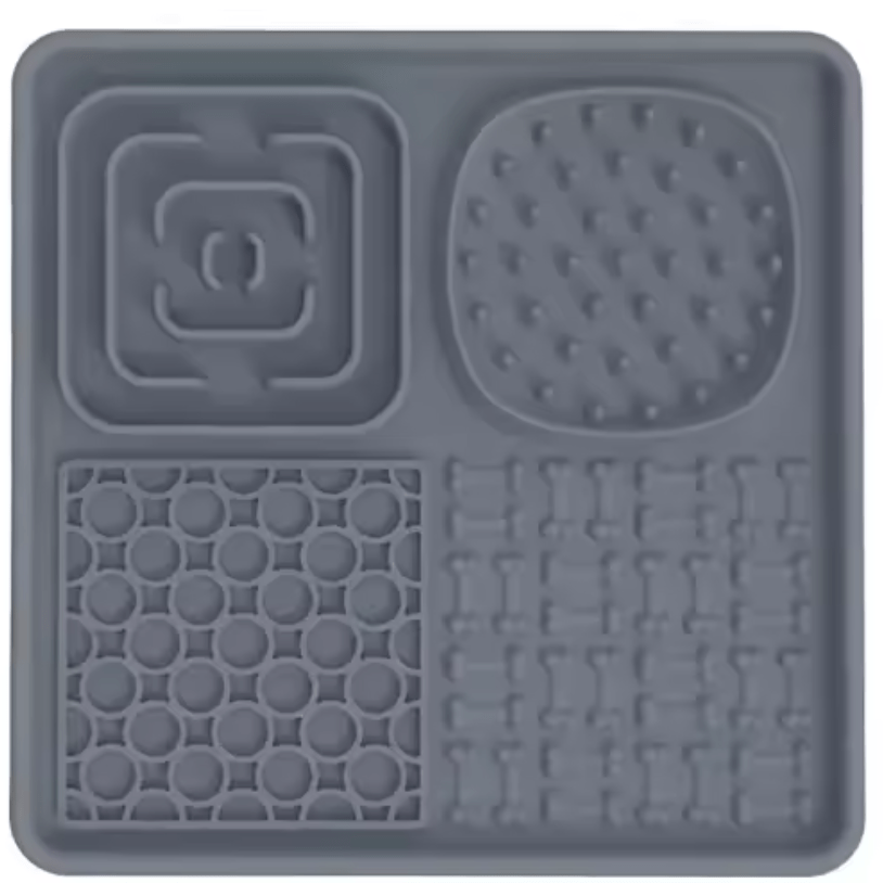Tapis de lechage couleur gris