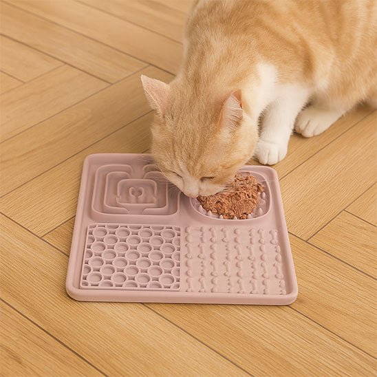 Tapis de lechage chat mange nourriture tapis