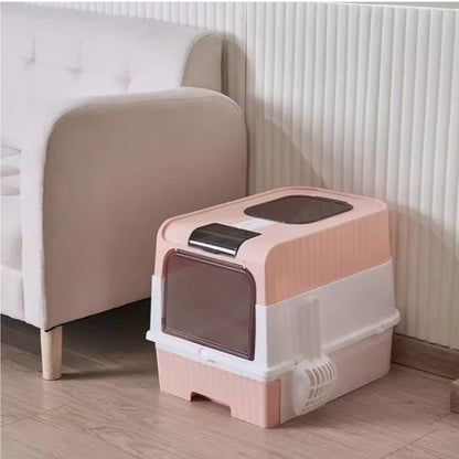 Bac à litère chat modèle rose
