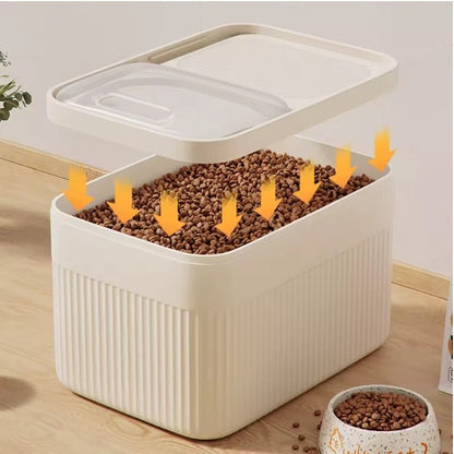 Boite a croquettes chat conservation croquettes couvercle