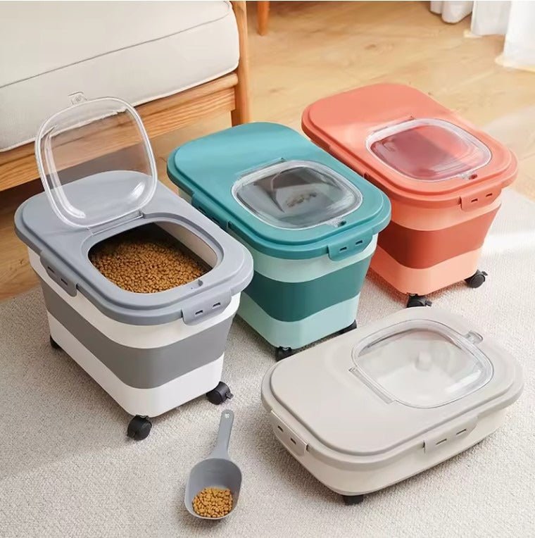 Boite a croquettes pour chat presentation couleurs boites