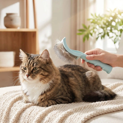 Brosse pour Chat Poil Long | Démêlante Douceur™