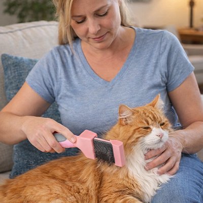Brosses pour chat  maîtresse brosse chat pour fourrure qui brille