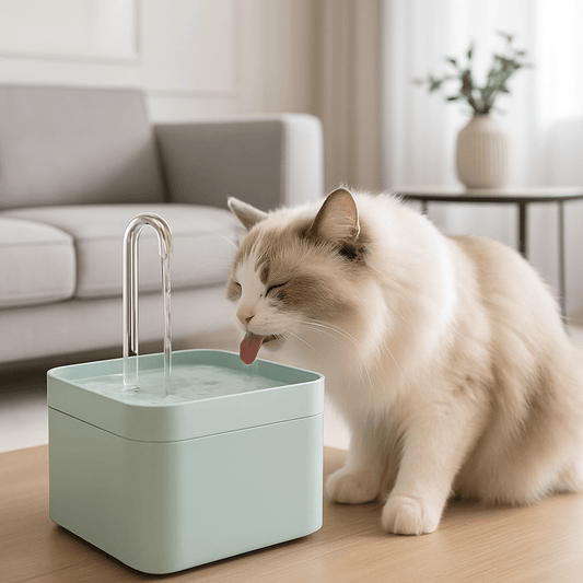 Chat distributeur eau chat boit eau distributeur