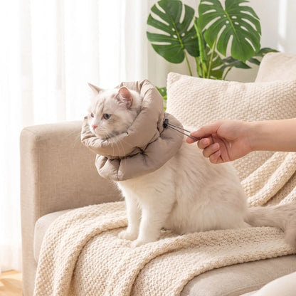 Collerette chat souple ajustable