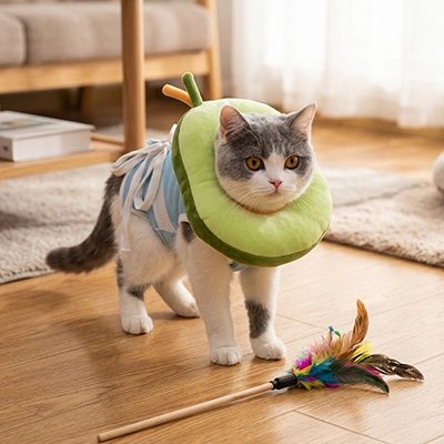 Collerette pour chat design joyeuse