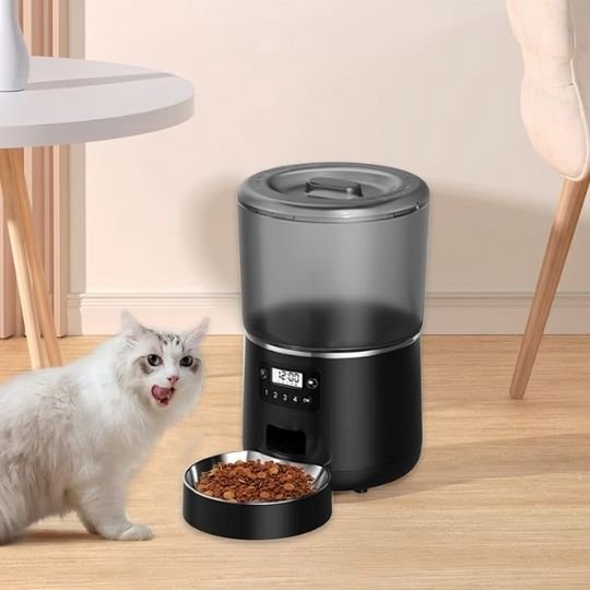 Distributeur automatique croquettes chat chat leche babines