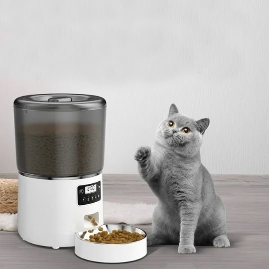 Distributeur automatique croquettes chat chat leve patte distributeur