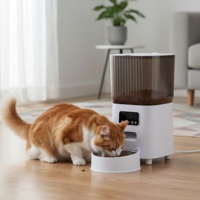 Distributeur de croquettes automatique chat chat mange distributeur-simple