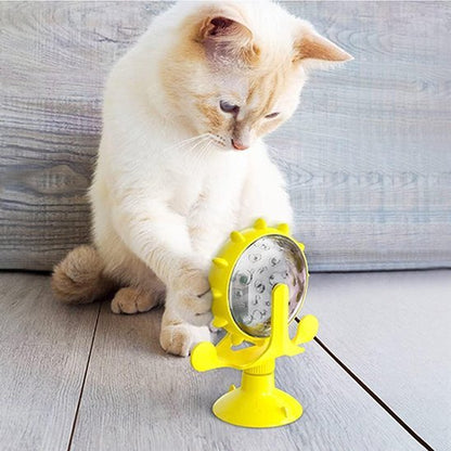 Distributeur de croquettes pour chat chat joue patte distributeur jaune