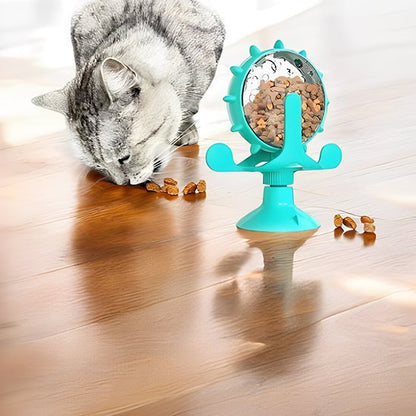 Distributeur de croquettes pour chat chat mange croquettes renverse distributeur