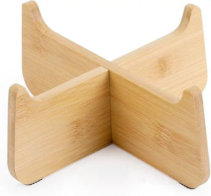 Gamelle anti glouton chat support bambou