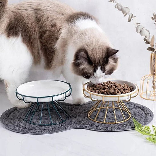 Gamelle chat chat mange support gamelle dore