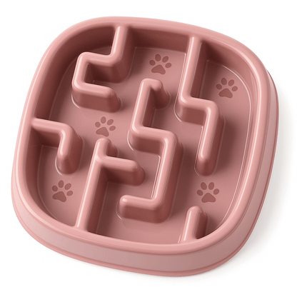 Gamelle pour chat anti glouton gamelle couleur rose