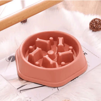 Gamelles anti glouton chat gamelle couleur rose