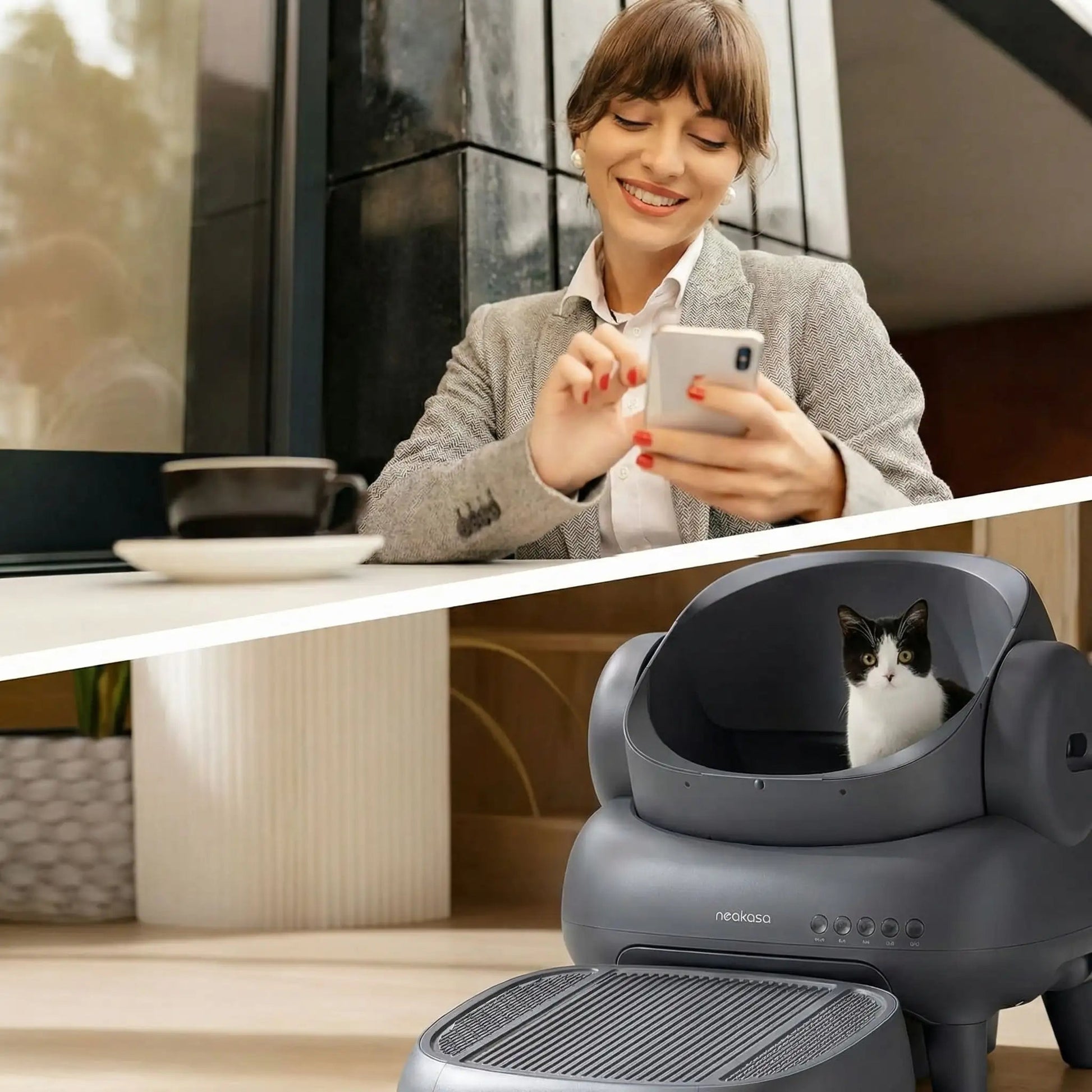 Litière automatique chat application mobile