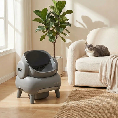 Litière automatique chat environnement frais et propre