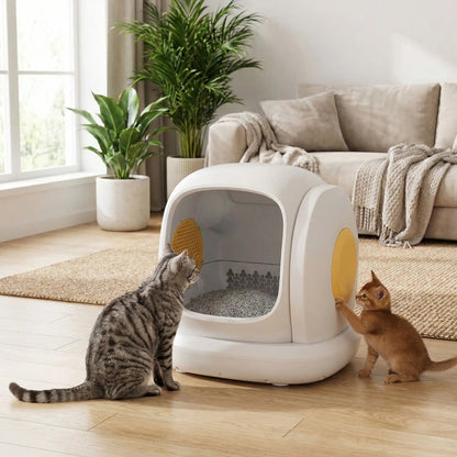 Litière automatique pour chat adapter à  tous les chats
