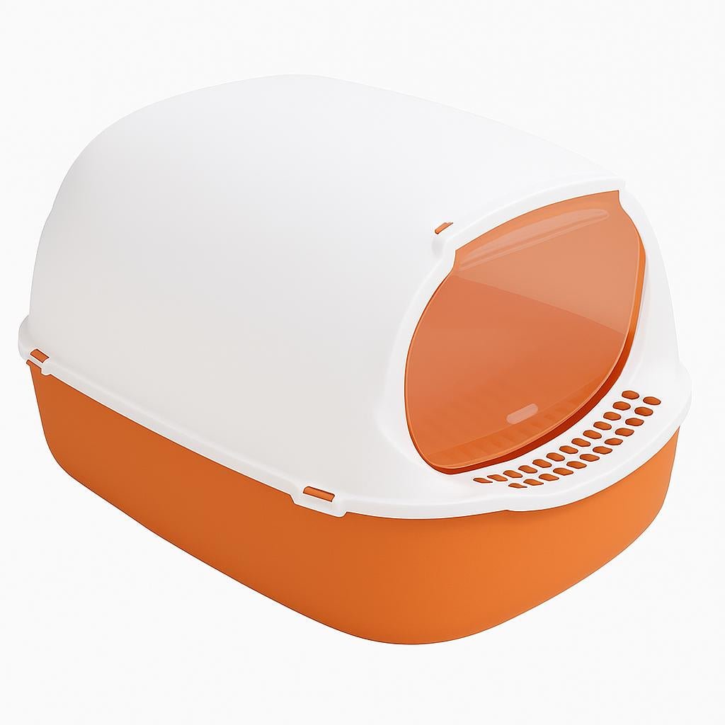 Litière bac chat bac couleur orange