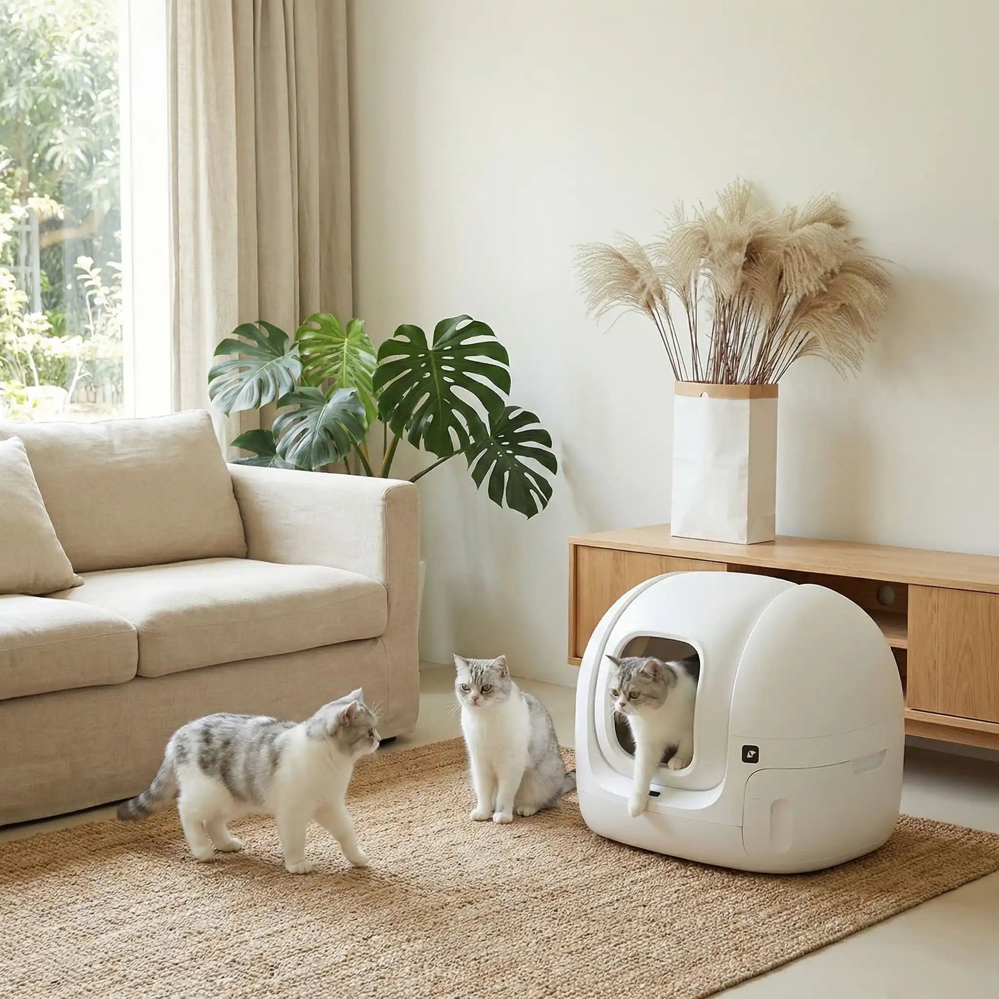 Litière chat autonettoyante adapter plusieurs chats