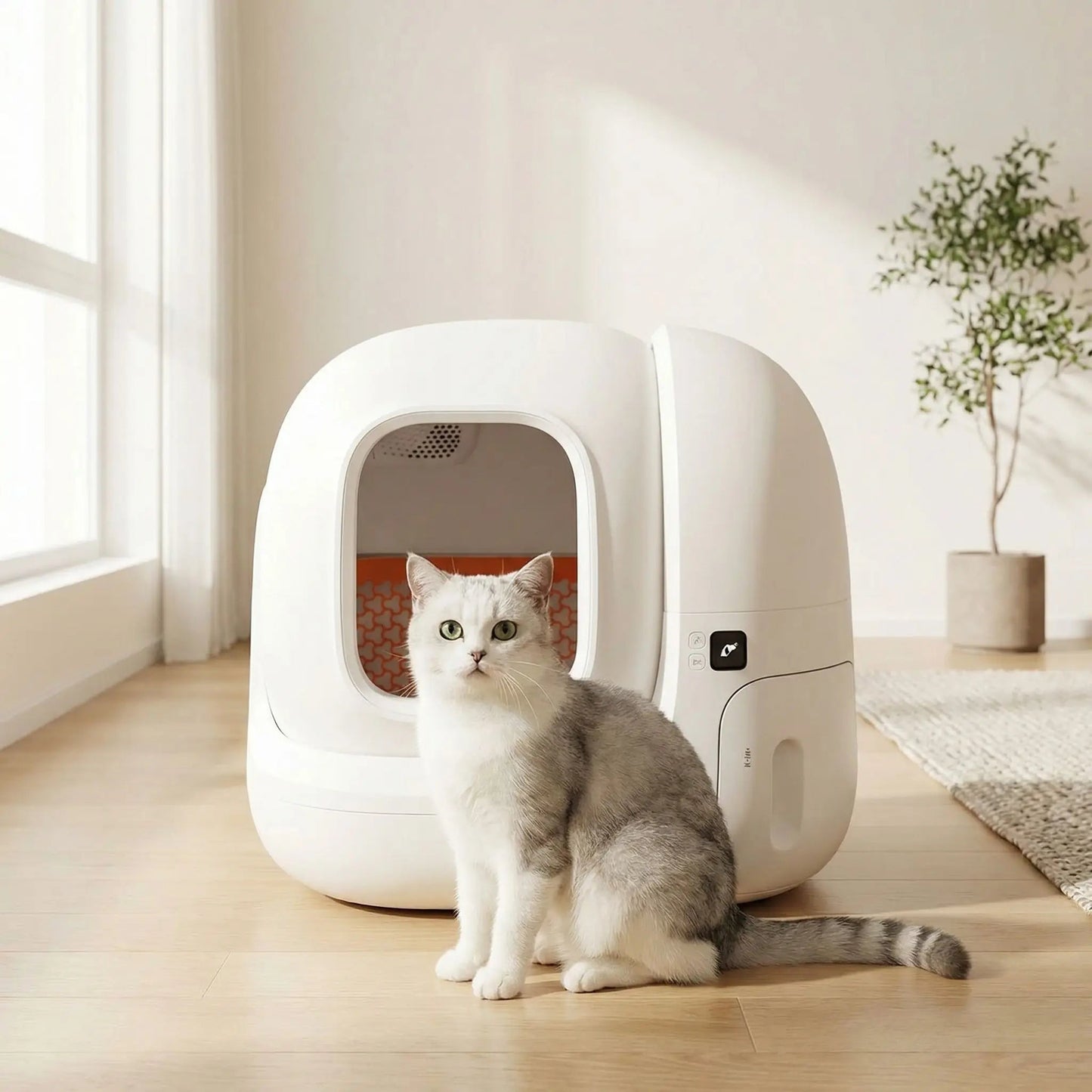 Litière chat autonettoyante présentation 