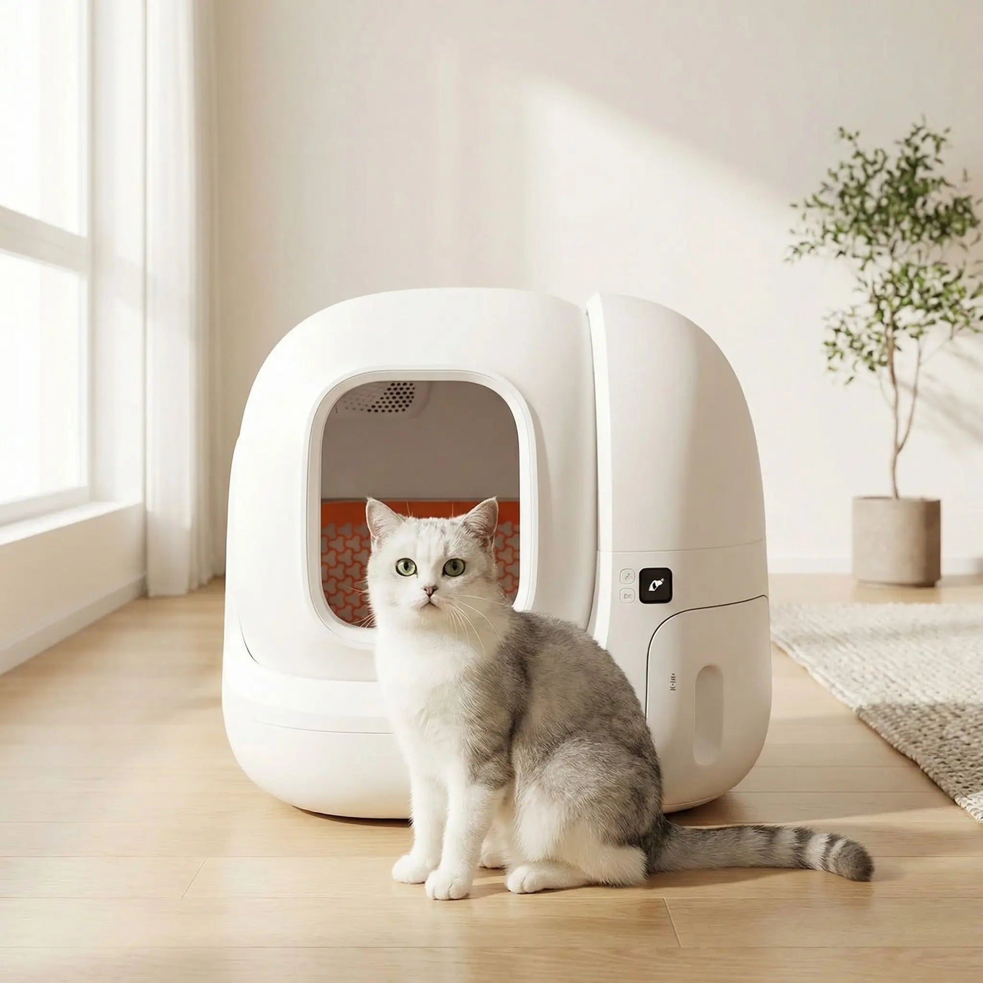 Litière chat autonettoyante présentation 