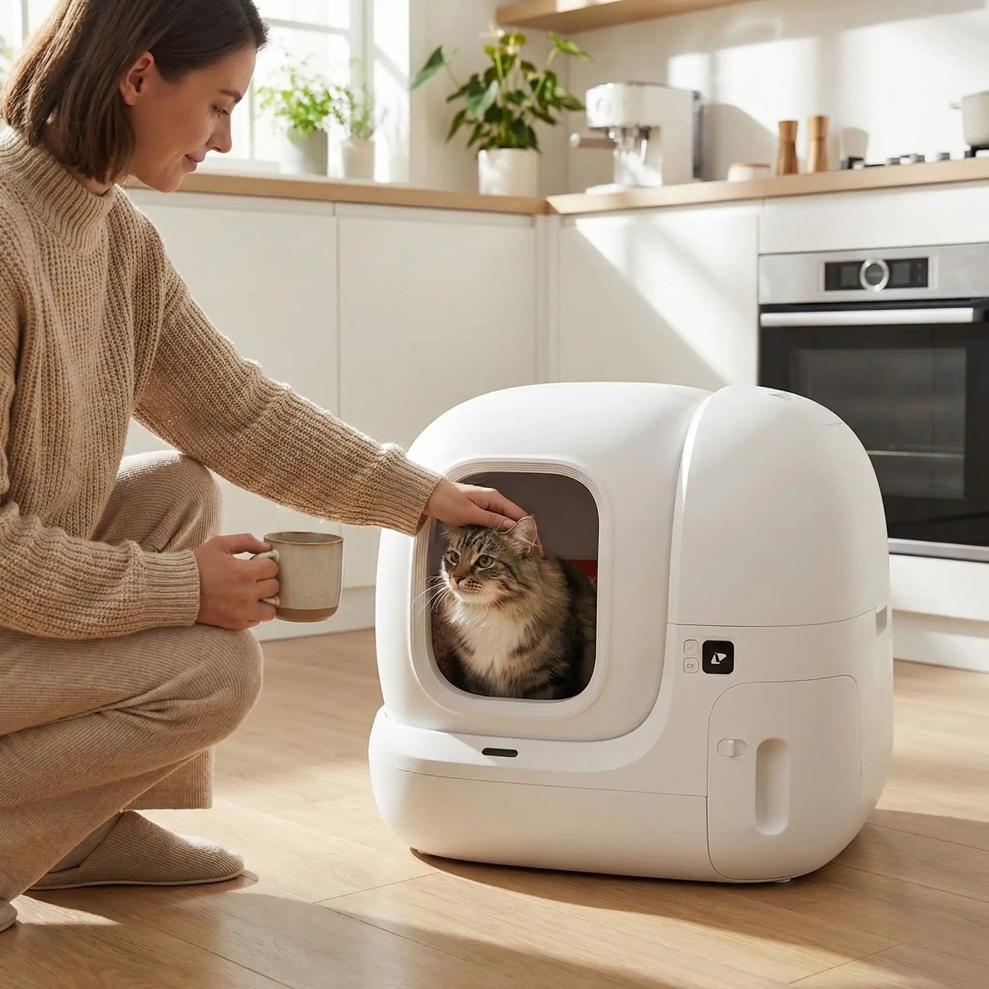 Litière chat autonettoyante securité et esprit tranquille