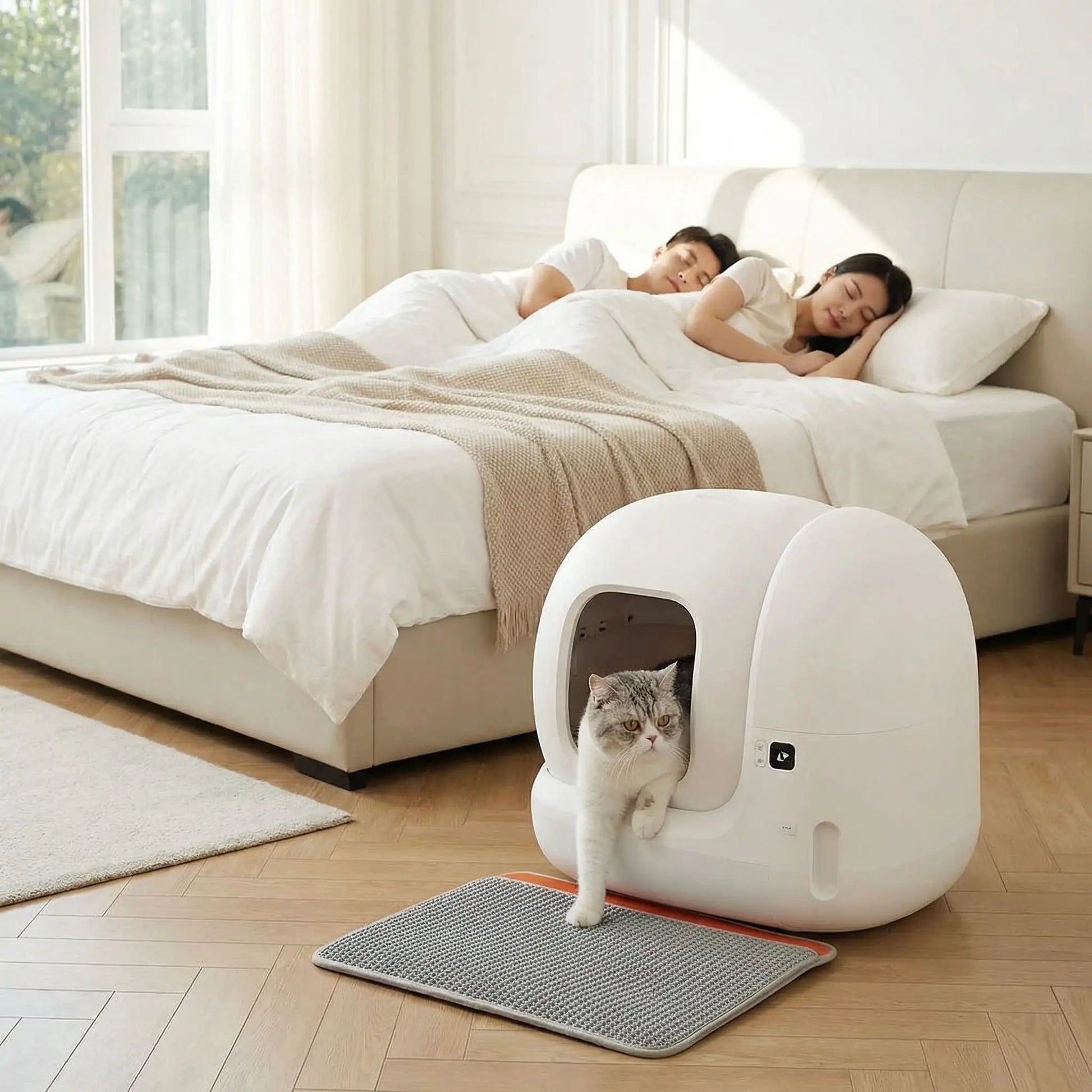 Litière chat autonettoyante securité et esprit tranquille