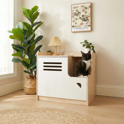 Litière chat meuble décoration design