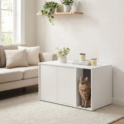 Litière meuble chat présentation