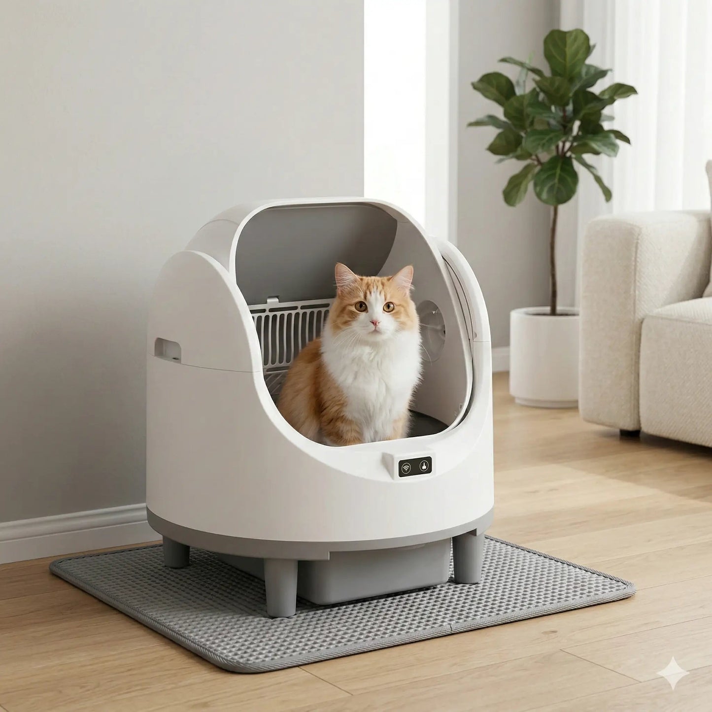 Litière pour chat automatique espace spacieux