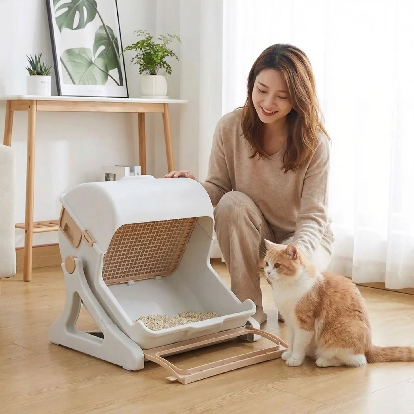 Litière semi automatique praticité  confort quotidien