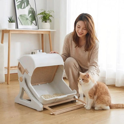 Litière semi automatique praticité  confort quotidien