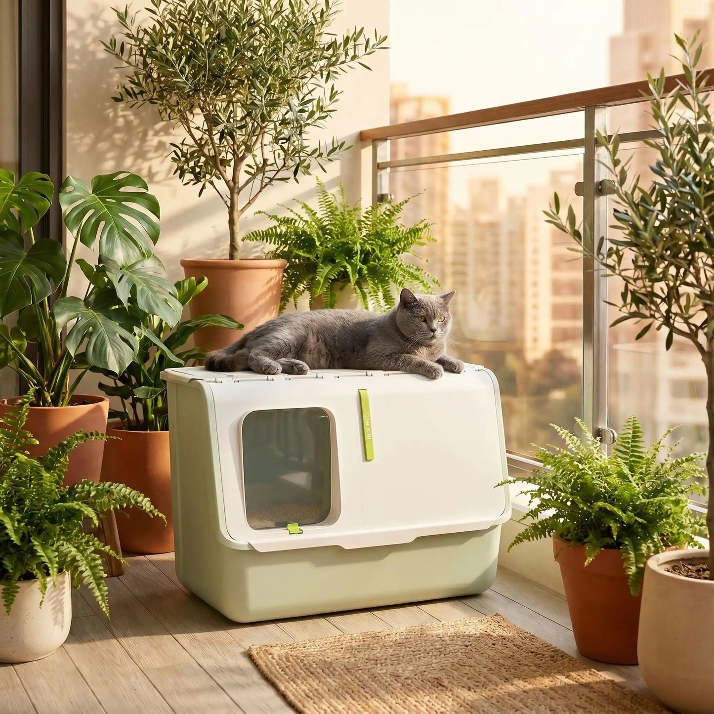 Maison de Toilette XXL pour chat grand espace