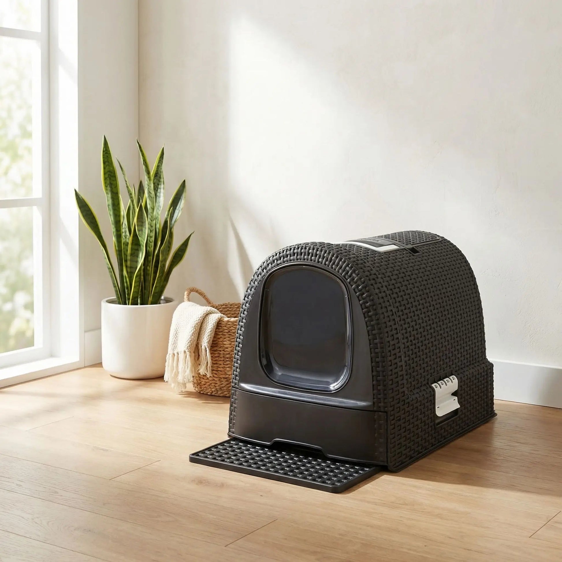 Maison de toilette chat couleur noir