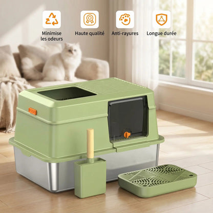 Maison de toilette pour chat xxl anti-odeur