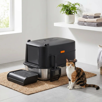 Maison de toilette chat XXL fini le désordre