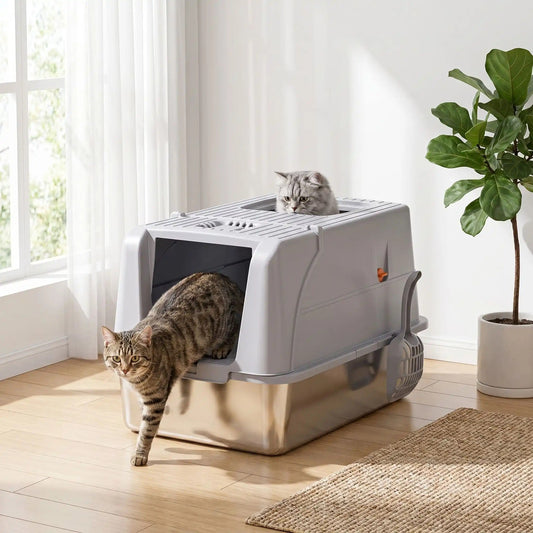 Maison toilette pour chat espace spacieux