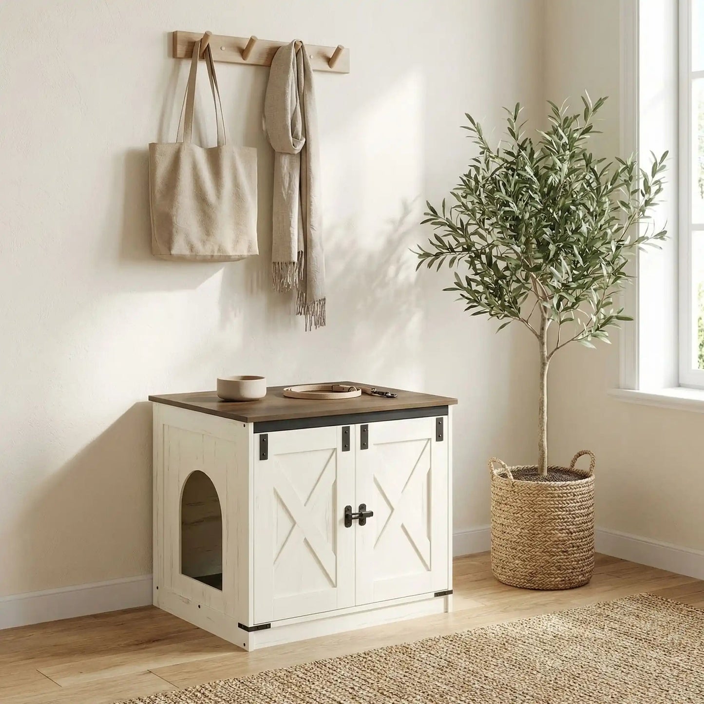 Meuble chat litière style harmonieux et design
